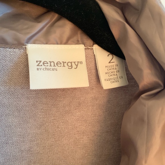 Chico’s Zenergy Lightweight Puffer/Cotton Jacket - Picture 2 of 6